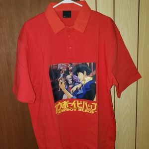Cowboy Bebop Rare Polo Shirt Men's L NEW
